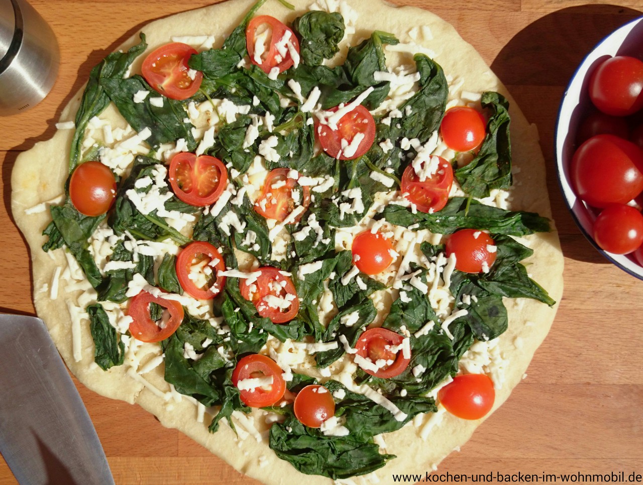 spinatpizza www.kochen-und-backen-im-wohnmobil.de1 › kochen-und-backen ...