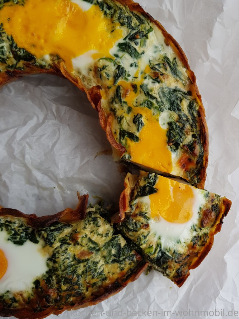 Spinattorte aus dem Omnia Backofen8 › kochen-und-backen-im-wohnmobil.de