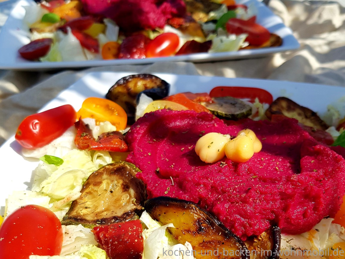 Salat mit Grillgemüse und Rote Beete Hummus5 › kochen-und-backen-im ...
